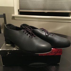 Capezio Men's Black Leather Tap Shoes New 11.5